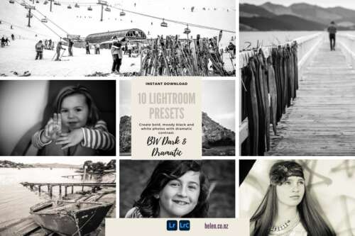 BW Dark & Dramatic LIGHTROOM PRESETS