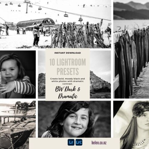 BW Dark & Dramatic LIGHTROOM PRESETS