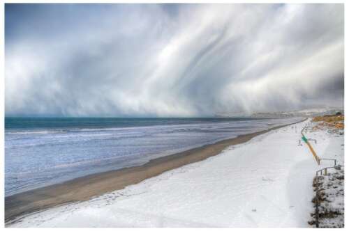 Beach Snow - Art Prints