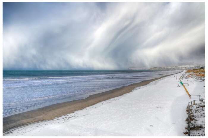 Beach Snow Art Prints Photographer