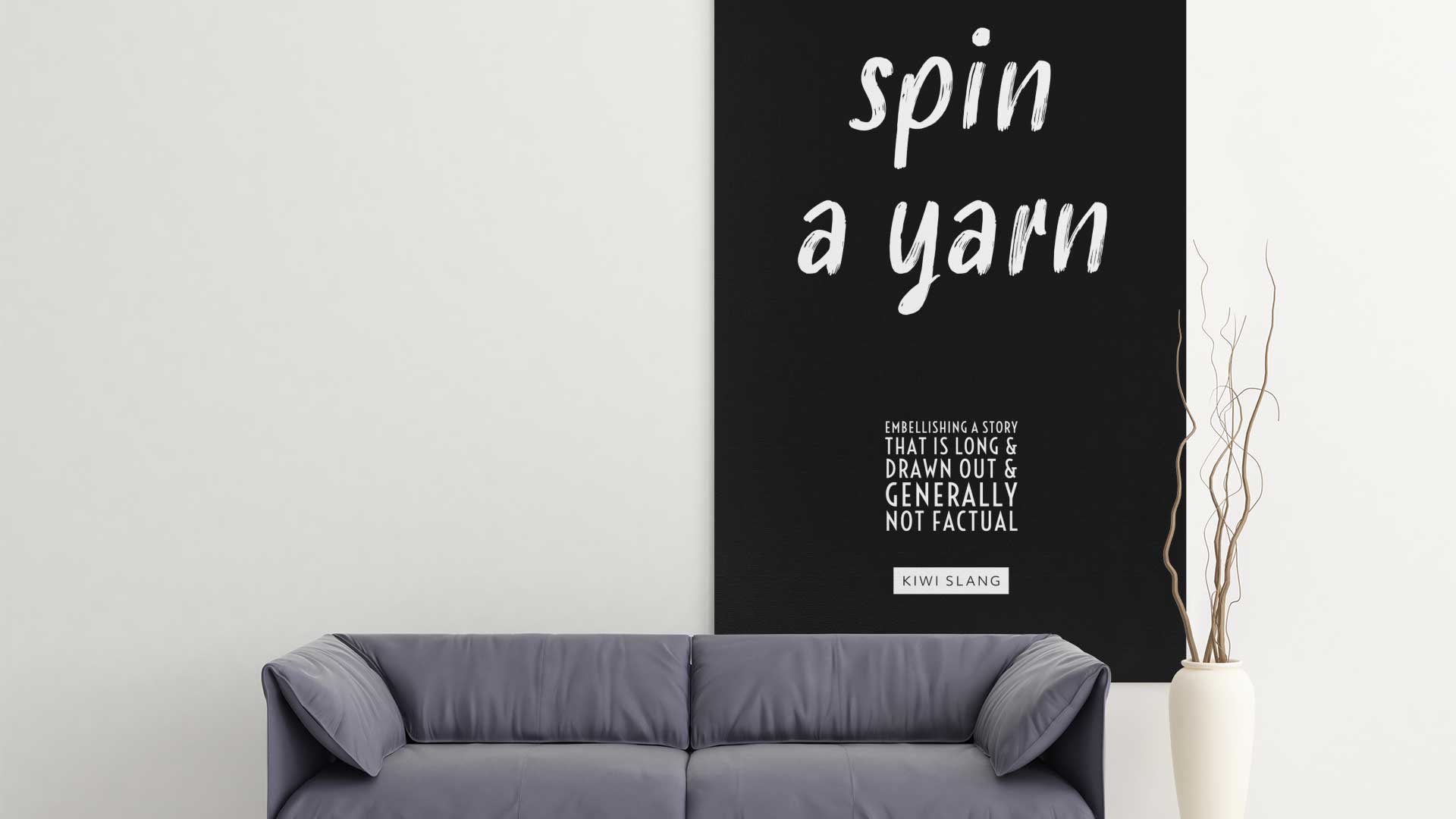 Kiwi Slang Spin A Yarn