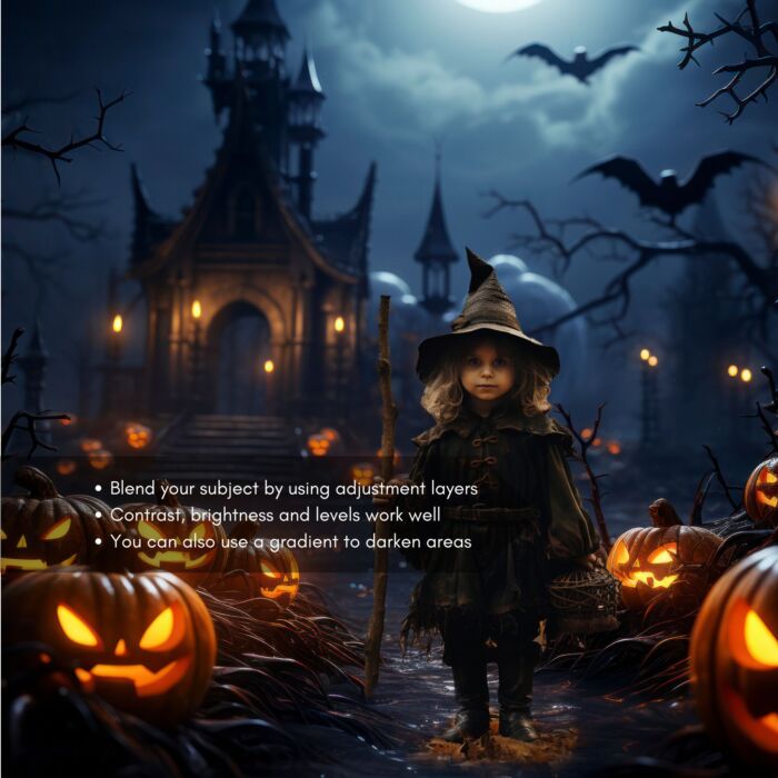 Spooky Halloween Backdrops Mock Ups