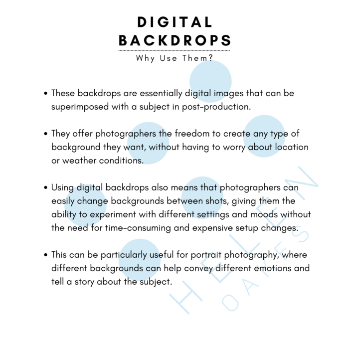Why Use Them - Digital Backdrops