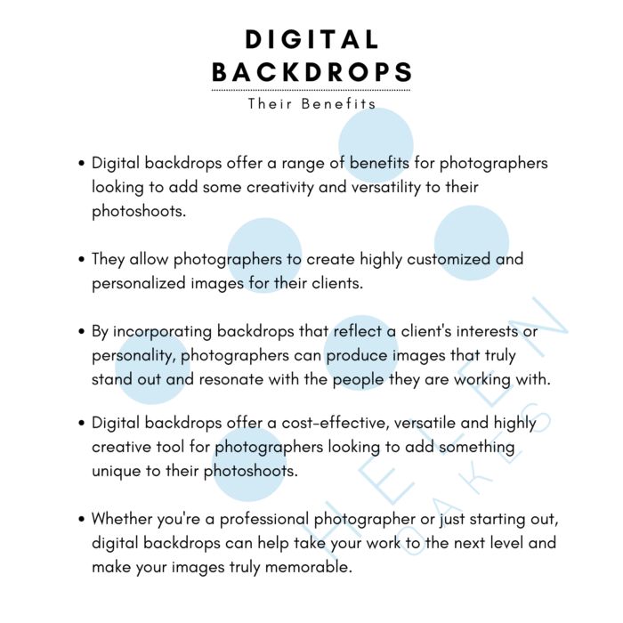 Their Benefits - Digital Backdrops