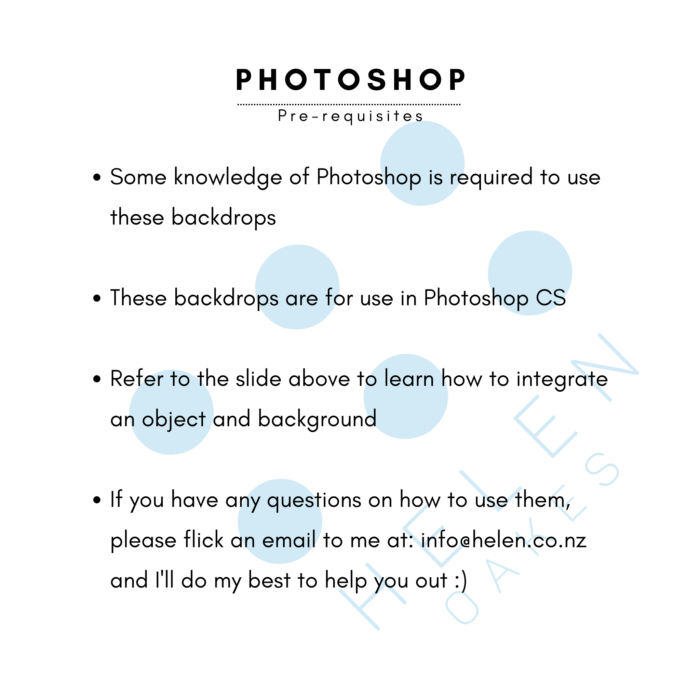 Photoshop Pre-Requisites Using in Photoshop - Digital Backdrops