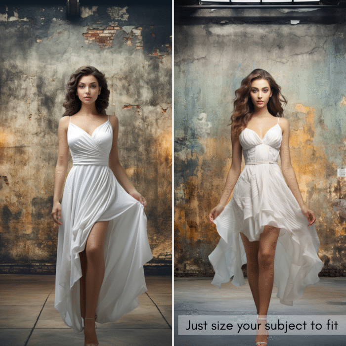 Aged Warehouse Backdrops Mock Ups